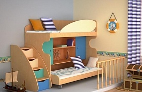 Детская кровать "Морской штурвал"