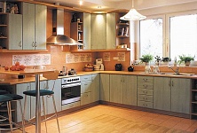 Мебель для кухни серого цвета