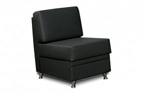 Кресло черное без подлокотников 